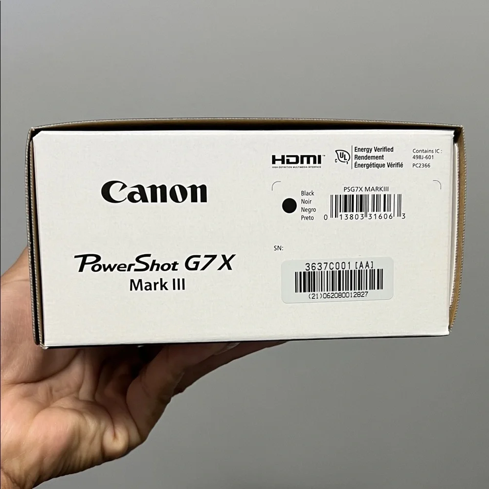 Canon PowerShot G7 X Mark III - Sleek Black
